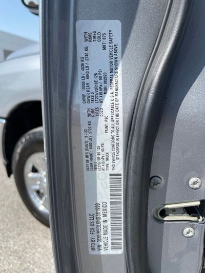 2022 RAM 2500 Lone Star Silver
