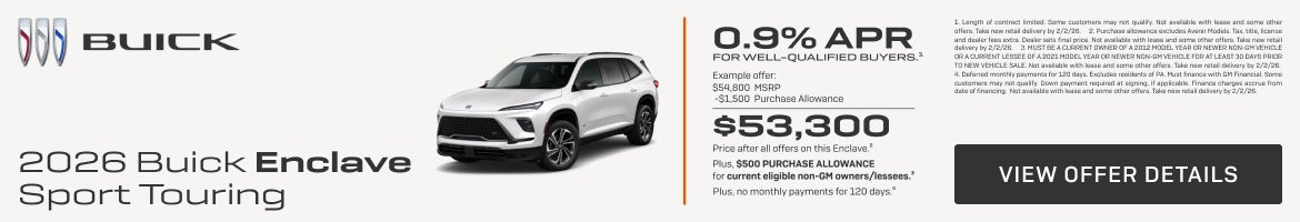 0.9% APR 
FOR WELL-QUALIFIED BUYERS.1

Example offer: 
$54,800 MSRP
$1,500 Purchase Allowance
$53...
